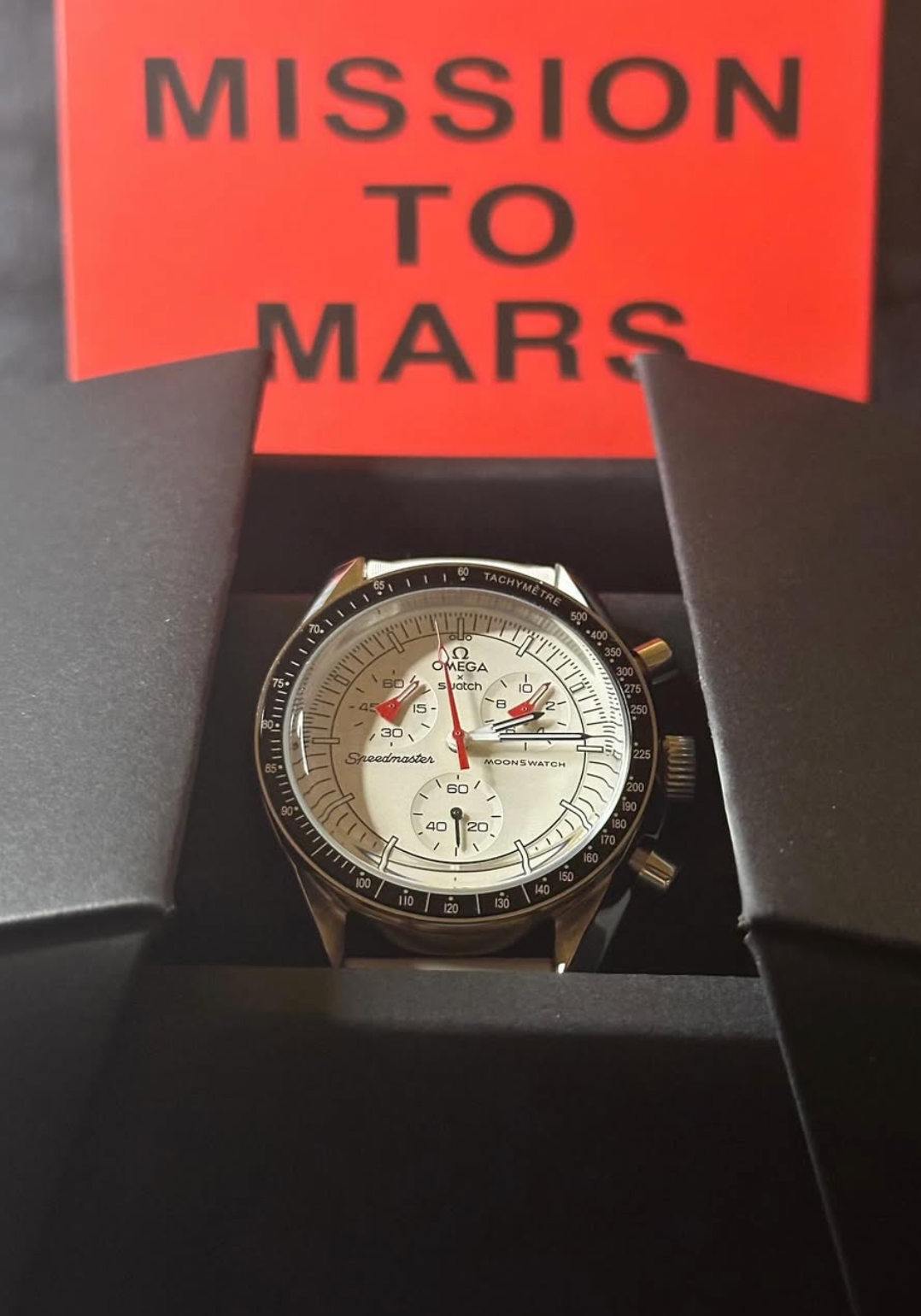 Omega X Swatch Mission to Mars MoonSwatch in metal case
