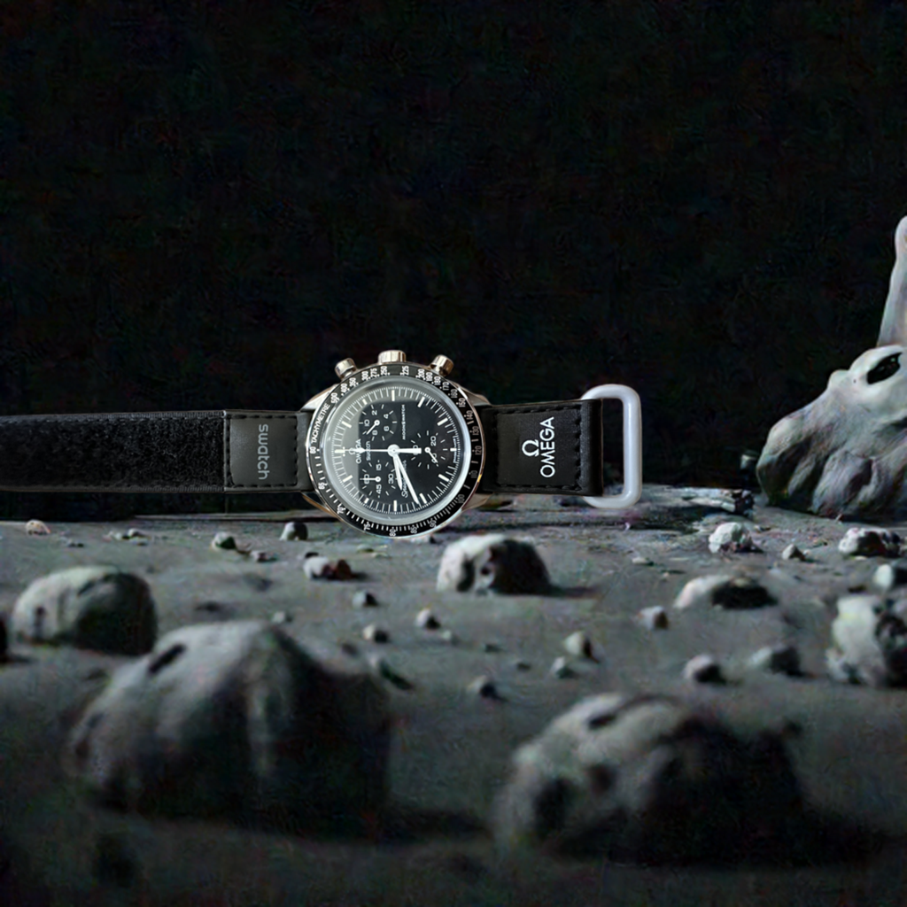 Omega X Swatch Mission to the Moon MoonSwatch in metal case