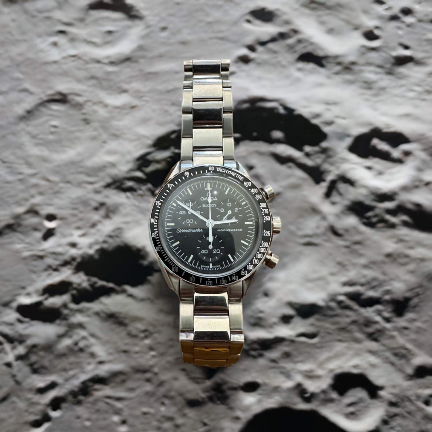 Omega X Swatch Mission to the Moon MoonSwatch in metal case